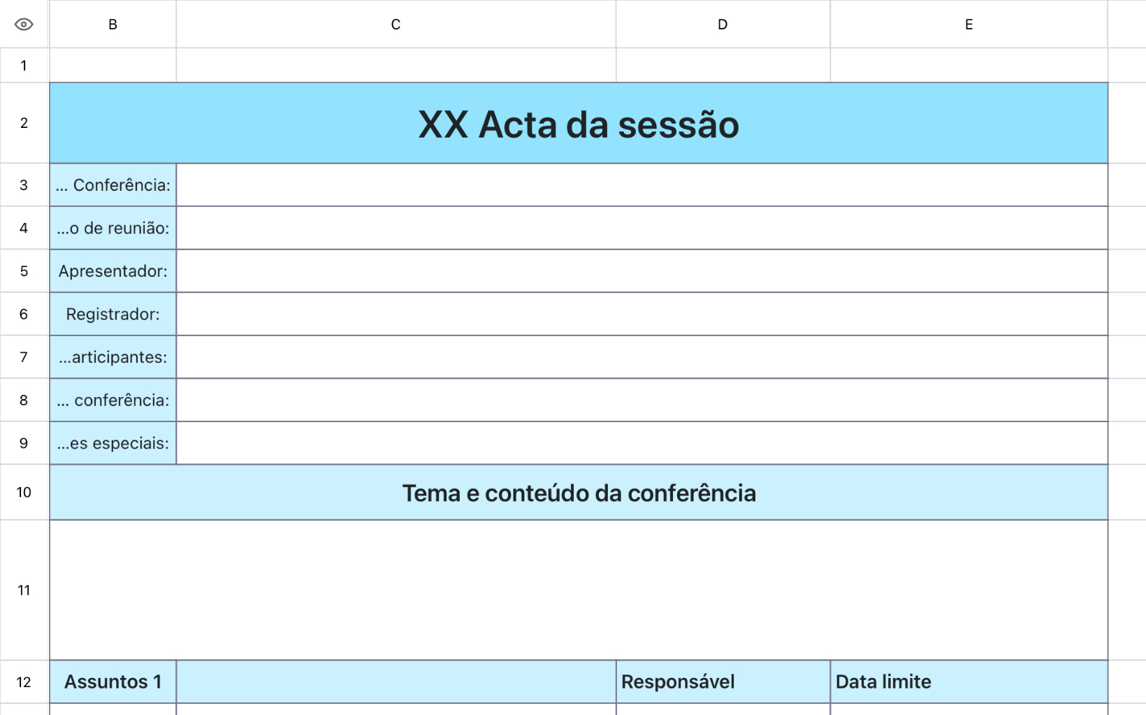 Resumo da reunião 1